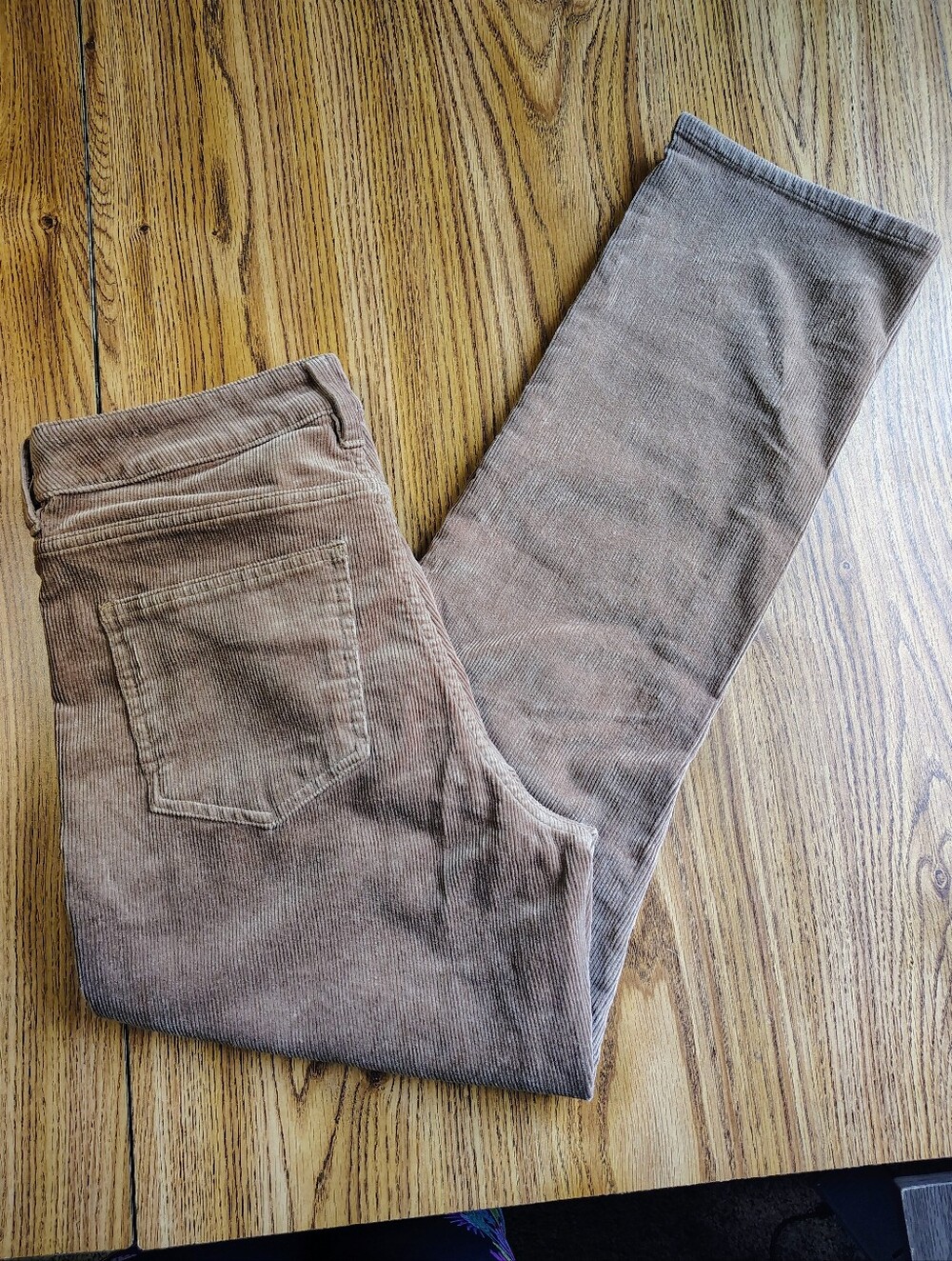NWT Quince Organic Cotton Women's Straight-Leg Corduroy Pant Warm Brown sz 10. - Picture 6 of 16